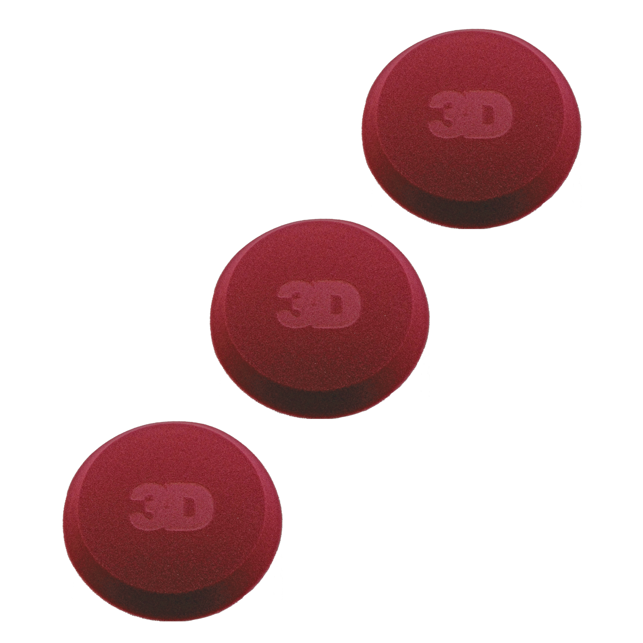 3D Car Care - 3 Pack Medium Red Applicators