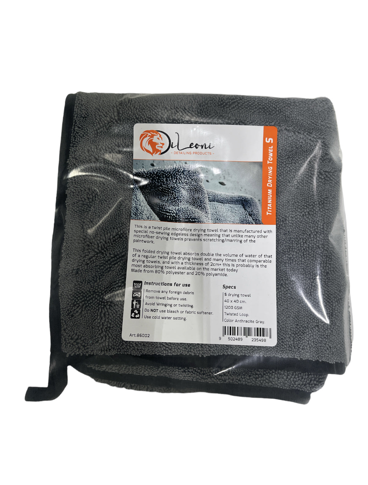 Di Leoni - Titanium Drying Towel 40x40cm