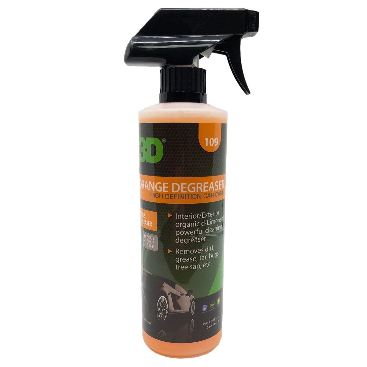 3D Car Care - Orange Degreaser 16 oz.