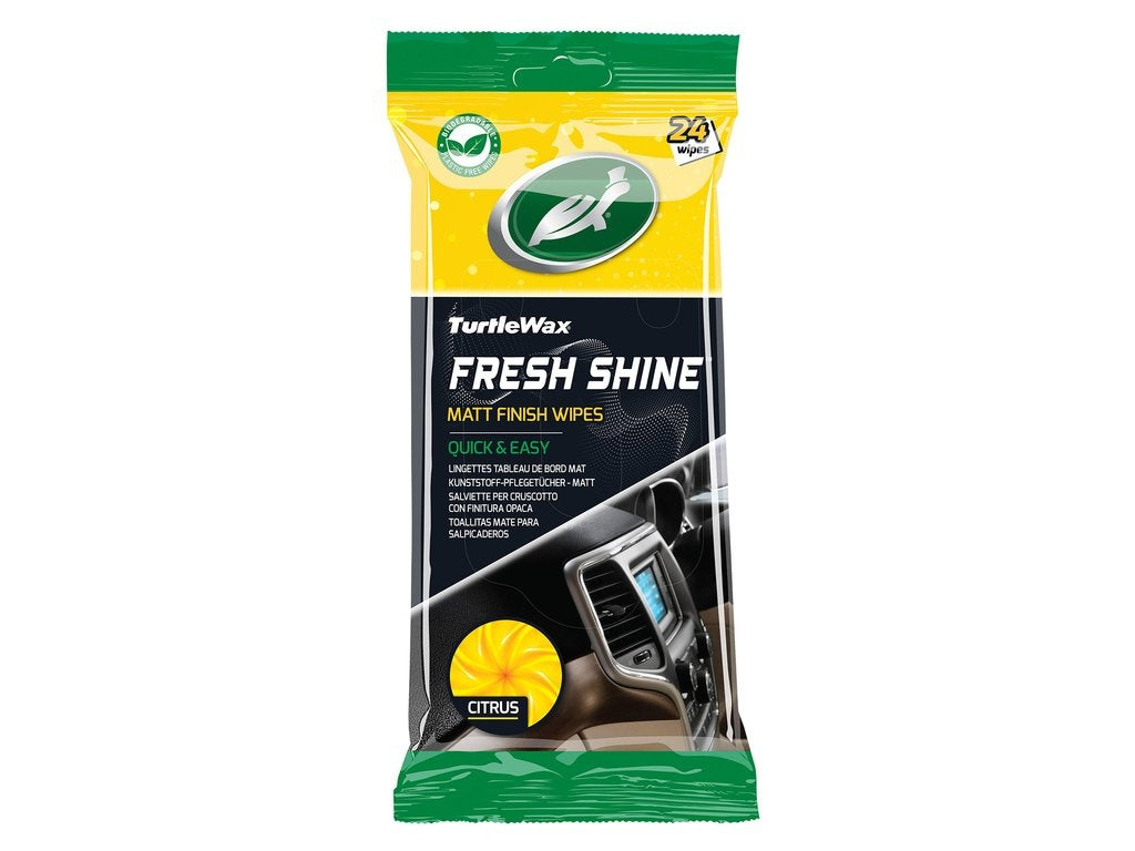 Turtle Wax - Fresh Shine Matt Interieurreiniger doekjes 24x