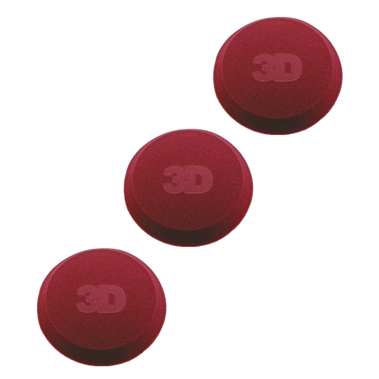 3D Car Care - 3 Pack Medium Red Applicators
