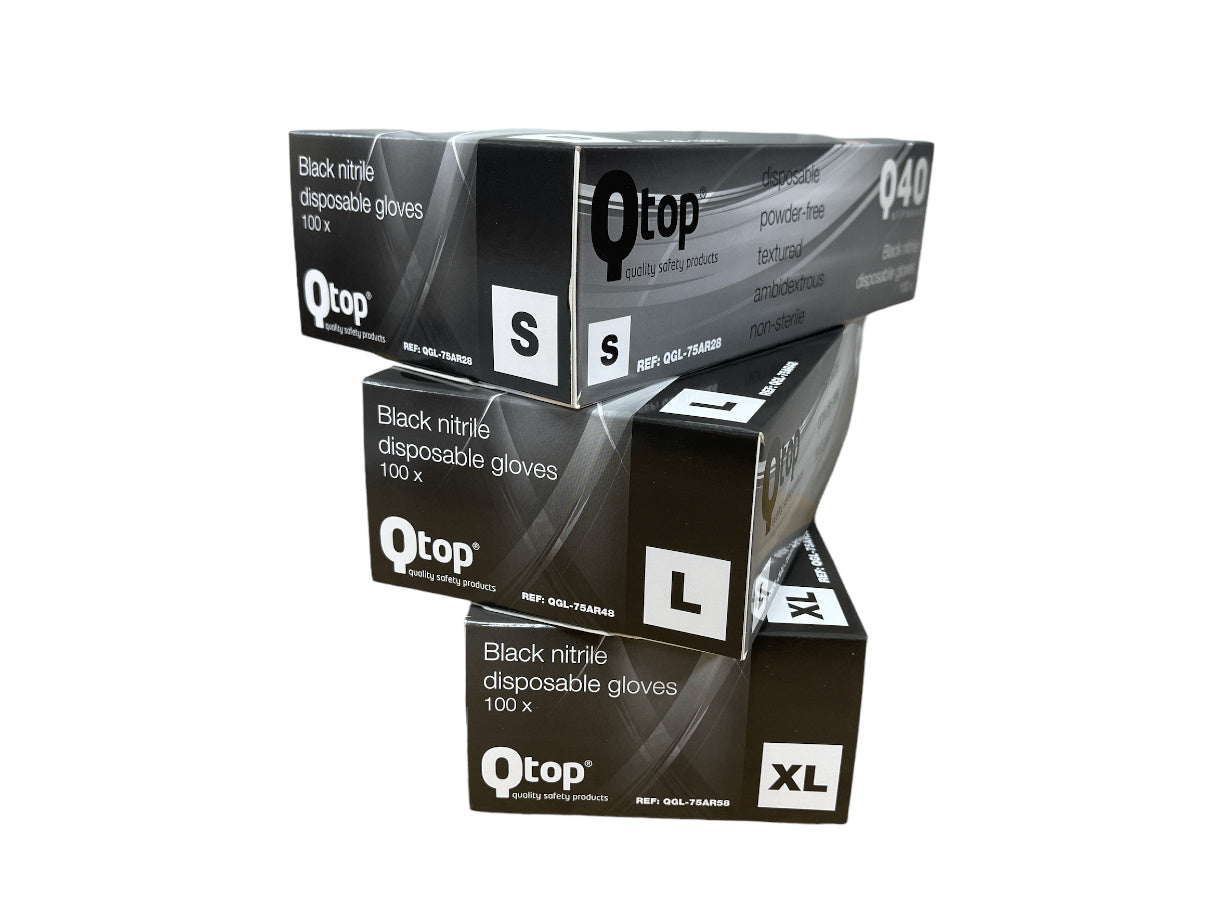 Carchemicals - Nitril Handschoenen "zwart"