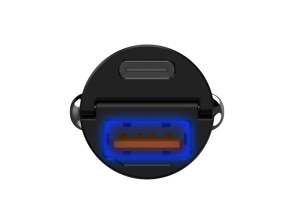 Celly - Mini Autolader 1 USB + 1 USB-C 30W