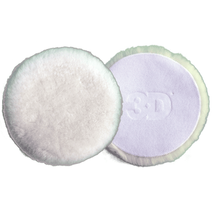 3D Car Care - White Lamb Wool Cutting Pad 5 inch