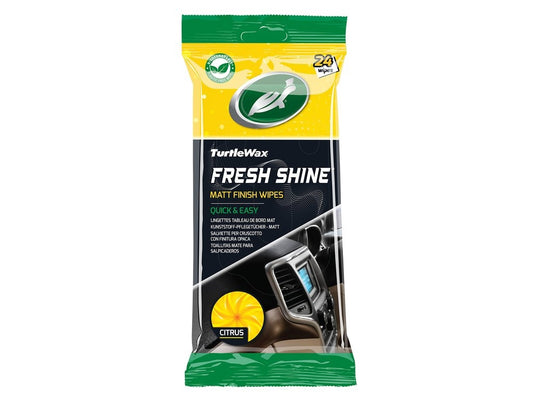 Turtle Wax - Fresh Shine Matt Interieurreiniger doekjes 24x