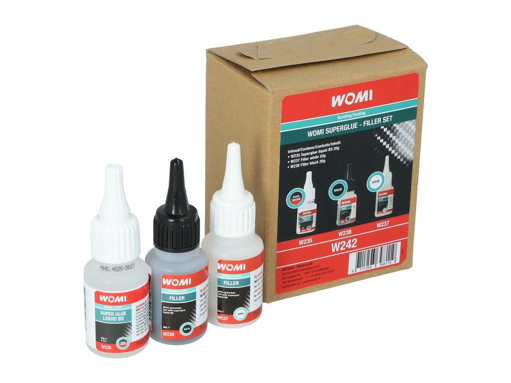 Womi - 3-Delige Secondenlijm Filler set